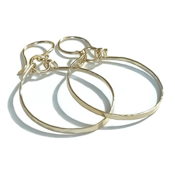 Handcrafted Textured Teardrop Dangle Drop Earrings - Picture 4 of 8